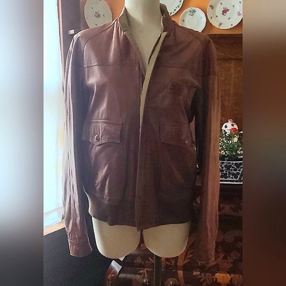 Leather Reversible Aviator Men's Jacket